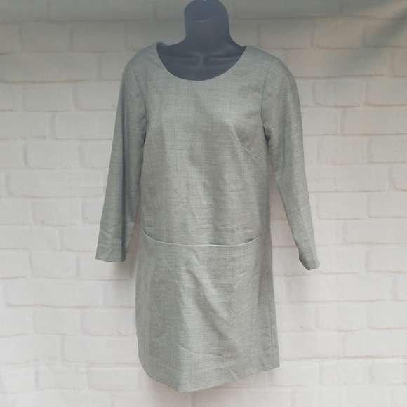 J. Crew Dresses & Skirts - 😍🤪 J. CREW Gray Wool Jules Pocket Shift Dress